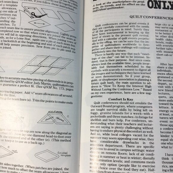 Quilters Newsletter Magazine November/December 1987 Issue 197 Christmas Patterns - Picture 7 of 8